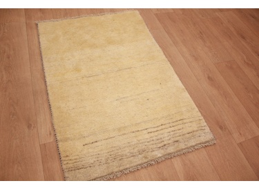 Nomadic Persian carpet Gabbeh wool 116x78 cm Beige