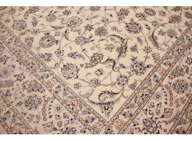 Persian carpet  Nain 6la with Silk 308x205 cm Beige