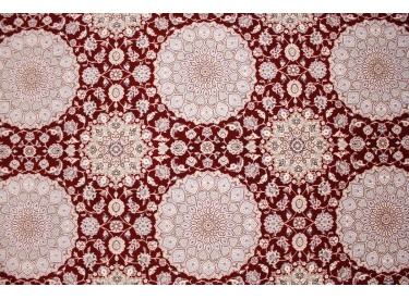 Persian carpet Nain 6La with Silk 315x210 cm Red