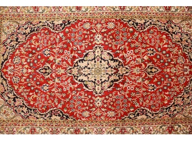 Seidenteppich Kaschmir Orientteppich Läufer Rot 237x80 cm