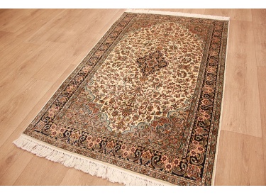 Oriental carpet Kashmir Silk 150x95 cm Beige