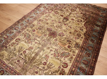 Silk carpet  Farahan pure silk 210x133 cm Antique