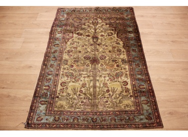 Silk carpet  Farahan pure silk 210x133 cm Antique