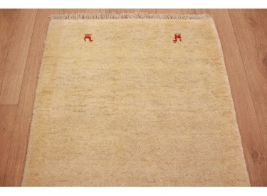 Perser Teppich Gabbeh reiner wollteppich 148x109 cm Beige