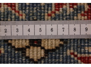 Oriental carpet Kazak virgin wool 228x185 cm Beige