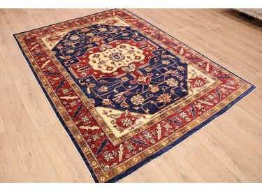 Kazak carpet fine quality 242x180 cm Blue