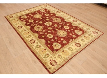 Hand-knotted Oriental carpet Ziegler virgin wool 225x160 cm Red