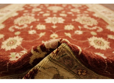 Hand-knotted Oriental carpet Ziegler virgin wool 225x160 cm Red