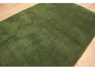 Persian carpet Gabbeh wool carpet 157x107 cm Green