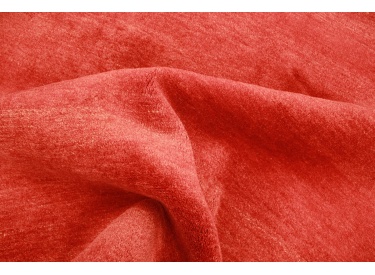 Nomadic persian wool carpet Gabbeh 239x169 cm Red