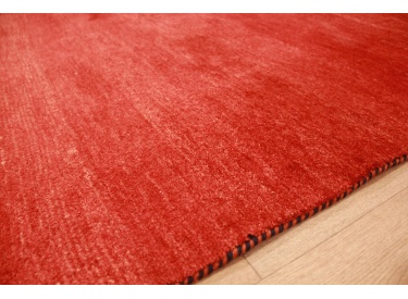 Nomadic persian wool carpet Gabbeh 239x169 cm Red