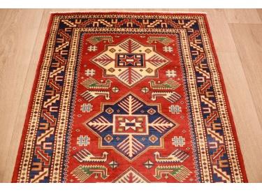 Kazak Shirwan oriental carpet virgin wool red 309x84 cm