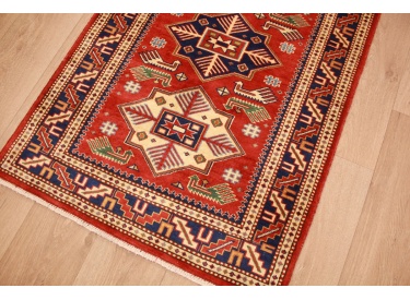 Kazak Shirwan oriental carpet virgin wool red 309x84 cm