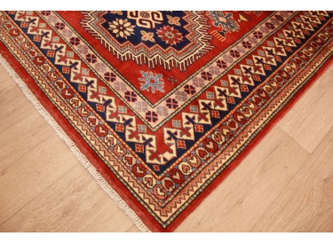 Orient Teppich Kazak aus Schurwolle 163x109 cm Rot