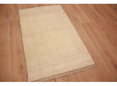 Nomadic Persian carpet Gabbeh wool 115x71 cm Beige