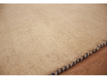 Nomadic Persian carpet Gabbeh wool 115x71 cm Beige