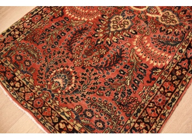 Antique Persian carpet Sarough Wool 160x84 cm Red