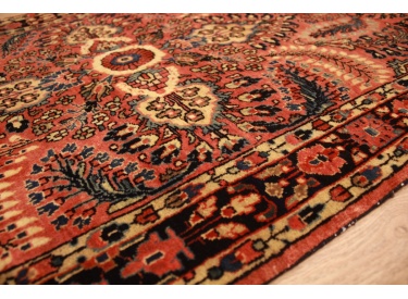 Antique Persian carpet Sarough Wool 160x84 cm Red