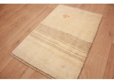 Nomadic Persian carpet Gabbeh wool carpet 102x67 cm