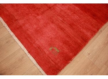 Nomadic persian wool carpet Gabbeh 234x137 cm Red