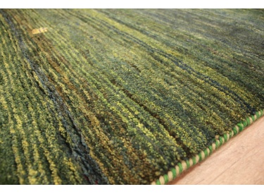 Persian carpet Gabbeh Wool 150x114 cm Green