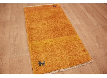 Nomadic Persian carpet Gabbeh wool carpet 114x63 cm