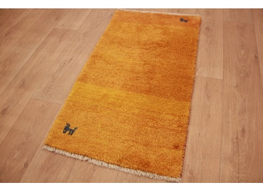 Nomadic Persian carpet Gabbeh wool carpet 114x63 cm