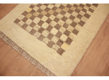 Nomadic Persian carpet Gabbeh wool carpet 125x75 cm