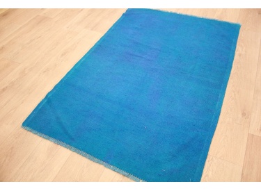 Modern Vintage Kelim overdyed 148x100 cm Blue