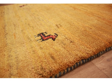 Nomadic Persian carpet Gabbeh wool carpet 111x79 cm