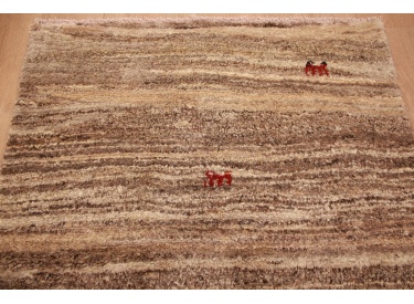 Perser Teppich Gabbeh reiner wollteppich 133x109 cm