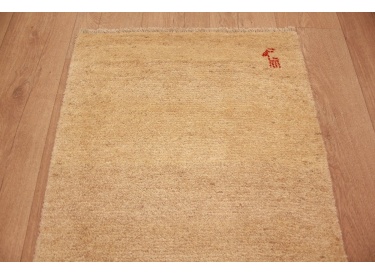 Nomadic Persian carpet Gabbeh wool carpet 91x62 cm
