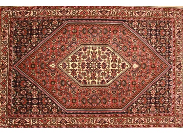 Perserteppich Bidjar Hochflor Teppich mit Seide 111x70 cm