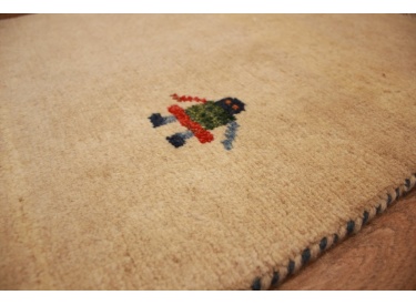 Nomadic Persian carpet Gabbeh wool carpet 80x52 cm