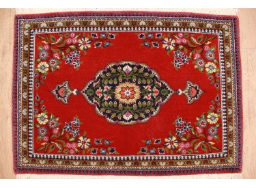 Fine Persian carpet Ghom Wool carpet 95x66 cm