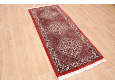 Persian carpet "Bidjar" Runner virgin wool with Silk 202x88 cm