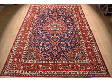 Persian carpet "Isfahan" wool 420x282 cm Blue