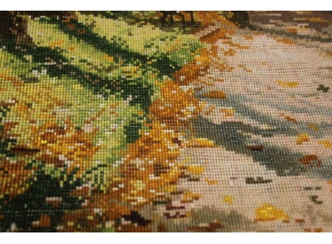 Perserteppich "Tabriz" mit Seide 75x52 cm Bilderteppich