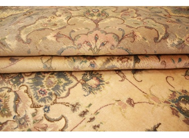 Persian carpet Tabriz  with silk 307x200 cm Beige