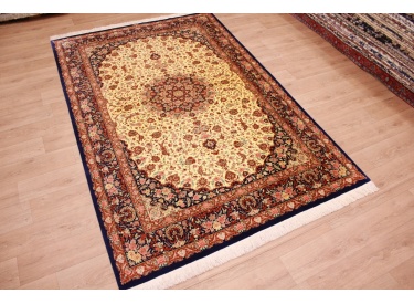Reiner persischer Seidenteppich Ghom 299x196 cm 