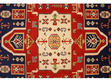 Turkmenne perserteppich wollteppich geometrik türkis