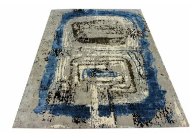 Moderne Teppich Grau Blau