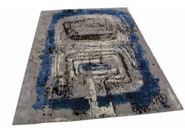 Moderne Teppich Grau Blau