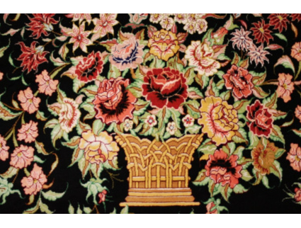 Persian carpet Qum Pure silk 75x58 cm