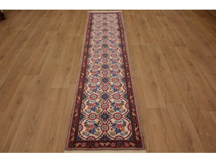 Persian carpet Waramin 303x76 cm Beige