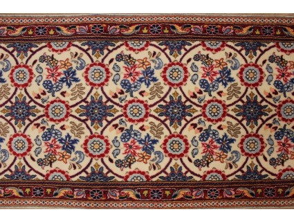 Persian carpet Waramin 303x76 cm Beige