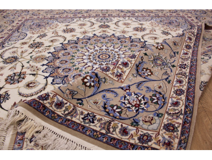 Persian carpet "Isfahan" with Silk 210x210 cm