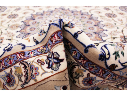 Persian carpet "Isfahan" with Silk 210x210 cm