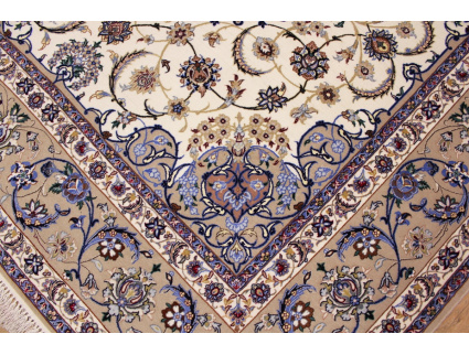 Persian carpet "Isfahan" with Silk 210x210 cm