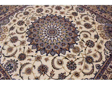 Persian carpet "Isfahan" with Silk 210x210 cm